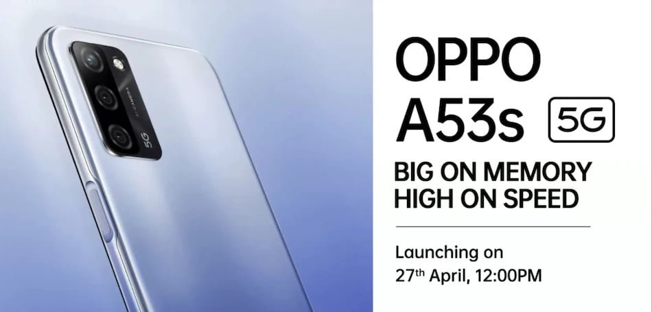 Oppo लॉन्च करेगा OPPO A53s 5G फ़ोन जानिये किमंत और फीचर्स