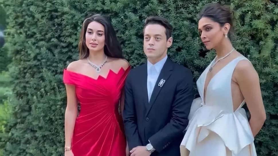 दीपिका पादुकोण ने स्पेन में रामी मालेक के साथ पोज़ दिया, आइवरी फ्रिल गाउन पहना – VIRAL PICS |  लोग समाचार