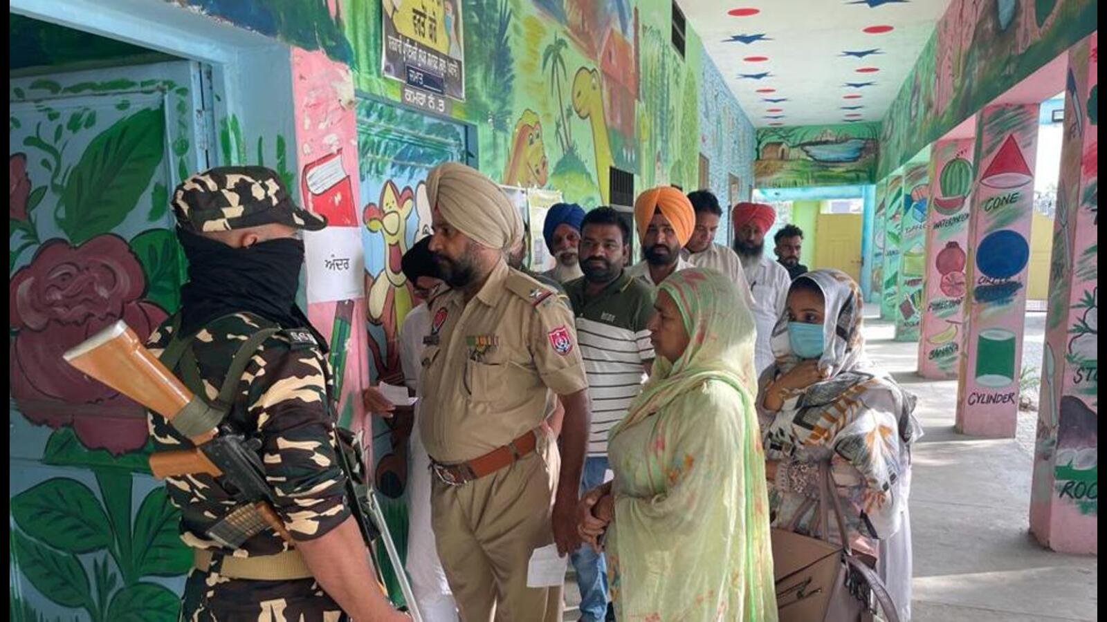 संगरूर उपचुनाव: दोपहर 1 बजे तक 22.21 फीसदी मतदान दर्ज