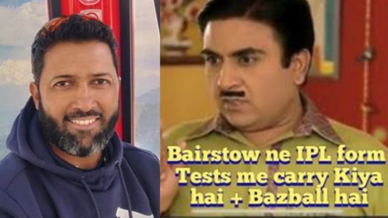 वसीम जाफर ने TMKOC मेमे से प्रफुल्लित करने वाले जेठालाल को पोस्ट किया, क्रिकेट के इंग्लैंड के BazBall दृष्टिकोण के लिए ‘क्रेडिट’ IPL