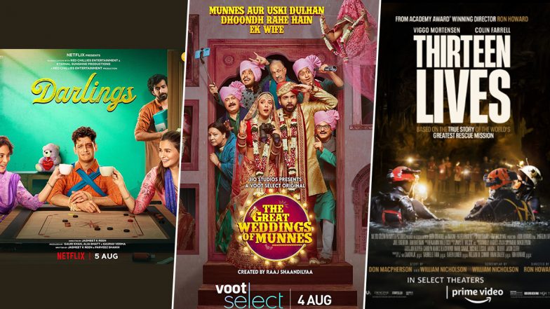 सप्ताह की ओटीटी रिलीज़: नेटफ्लिक्स पर आलिया भट्ट की डार्लिंग, वूट सेलेक्ट पर बरखा सिंह की द ग्रेट वेडिंग्स ऑफ़ मुन्स, अमेज़न प्राइम वीडियो पर कॉलिन फैरेल की तेरह लाइव्स और बहुत कुछ