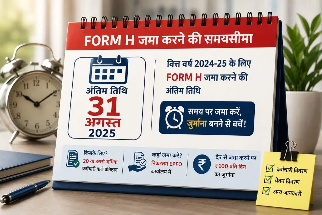 PPF मैच्योरिटी के बाद क्या करें: विदड्रॉ, एक्सटेंशन या नया कॉन्ट्रिब्यूशन? Graphic showing deadline for submitting PPF Extension Form H