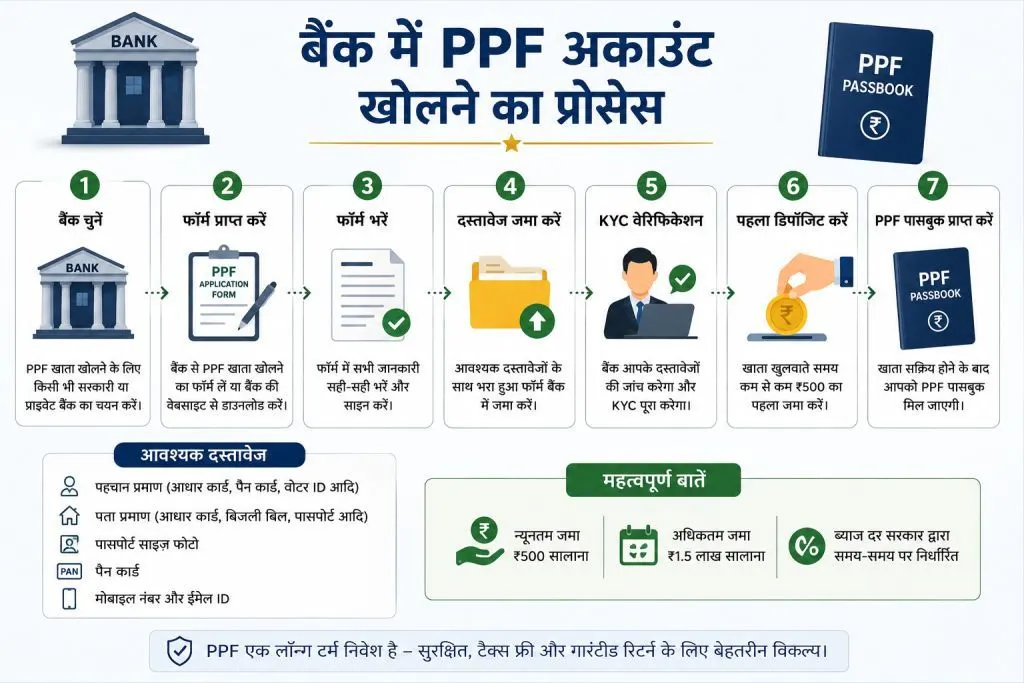 PPF अकाउंट कैसे खोलें: बैंक या पोस्ट ऑफिस, कहां फायदा ज्यादा? Process to open PPF account in bank
